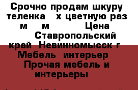 Срочно продам шкуру теленка 2-х цветную раз.(1,5м*0,9м)(IKEA) › Цена ­ 5 000 - Ставропольский край, Невинномысск г. Мебель, интерьер » Прочая мебель и интерьеры   